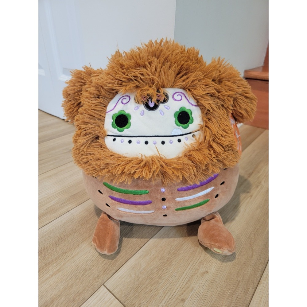 Squishmallows 12" Benny the Bigfoot  Day Of The Dead Stuffed Animal 2022 NWT
